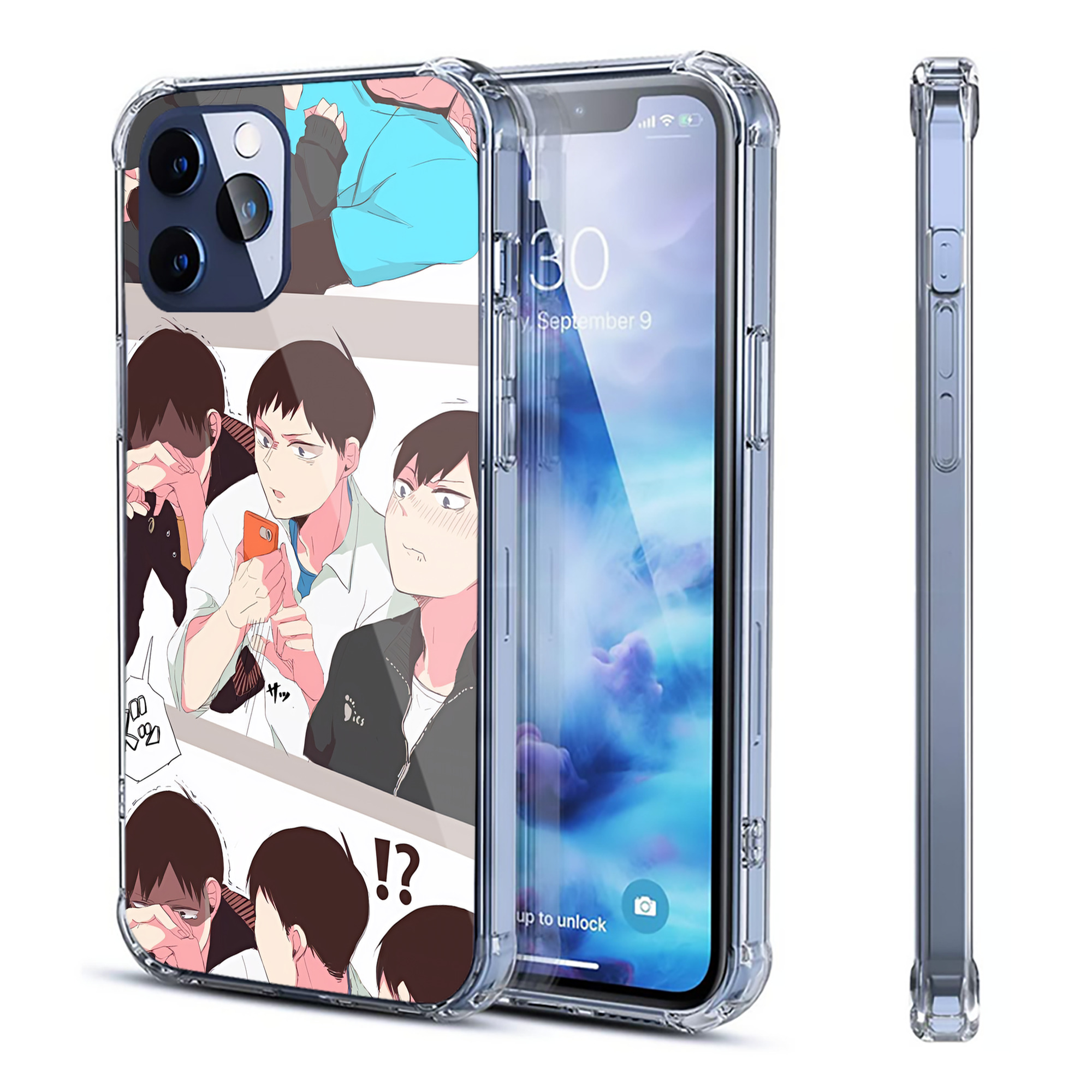 （画像用） ハイキュー!! Haikyu!! 【iPhone 12シリーズ対応】透明スマホケース（クリアソフトケース）
